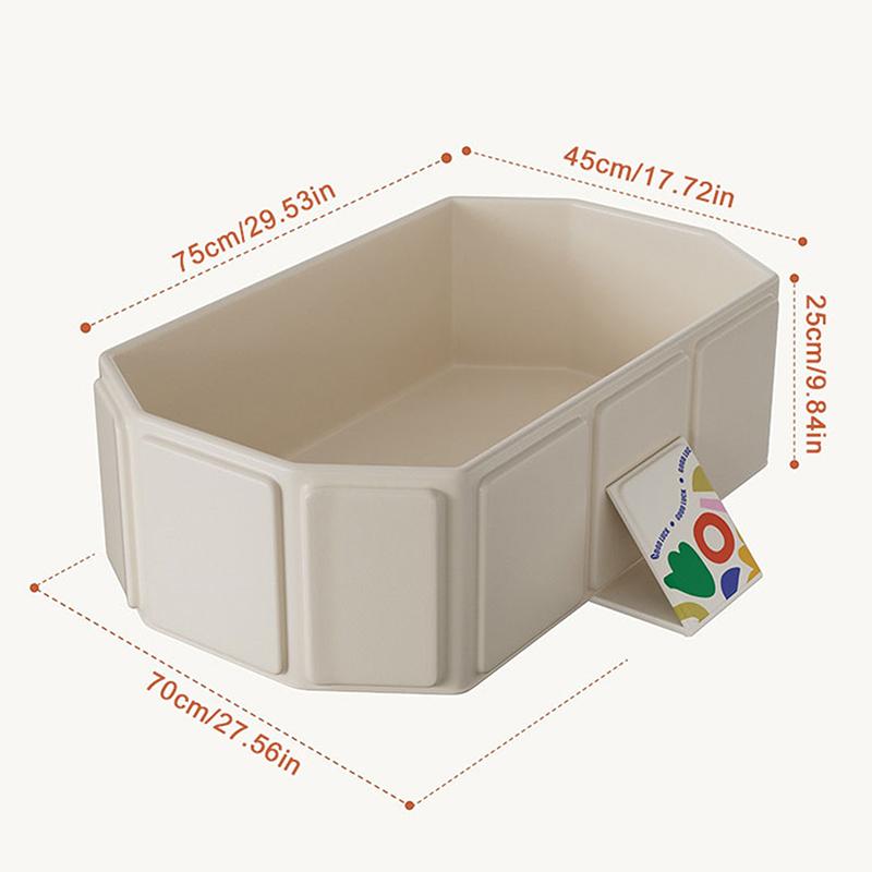 Summer Baby Bathtub Pvc Large Size Folding Bath Tub Infant Newborn Tub Portable Storage No Installation 0-5 Years Old