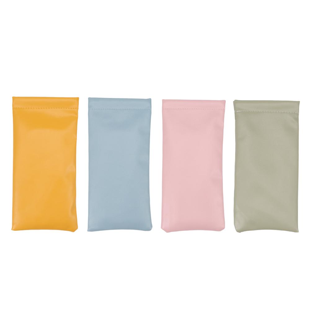 Simple Sun Glasses Pouch PU Waterproof Bag Case New Eyewear Storage Bags