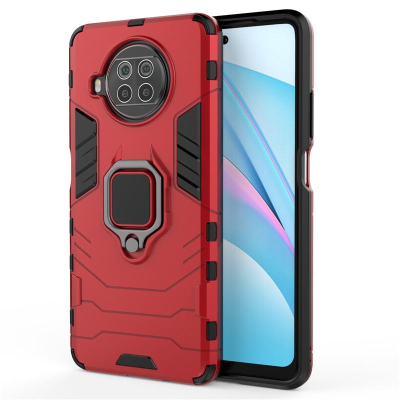 Dla Etui Xiaomi Mi 10T Lite Etui Dla Mi 10T Lite Capas Wstrząsoodporny Stojak z Pierścieniem na Telefon Magnetyczne Etui Dla Xiaomi Mi 10 Lite Fundas
