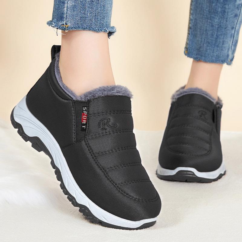 Neue Winter-Baumwollstiefel: Unisex Schneestiefel mit Fleecefutter in Übergröße für Wärme