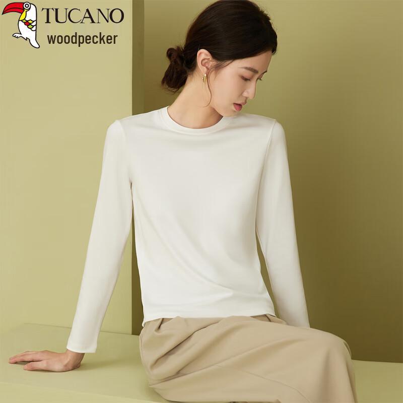 Woodpecker Women s Ribbed Crew Neck Long Sleeve T-Shirt L