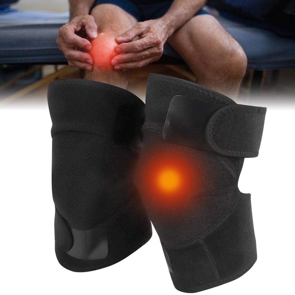 Self Heating Warm Keeping Kneepad Magnet Therapy Hot Compress Knee Brace SupportAverage Size