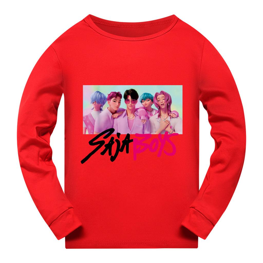 5028 Kids Girls Sajaboys Rumi Zoey Mira Super Star Print Long Sleeves T-Shirt