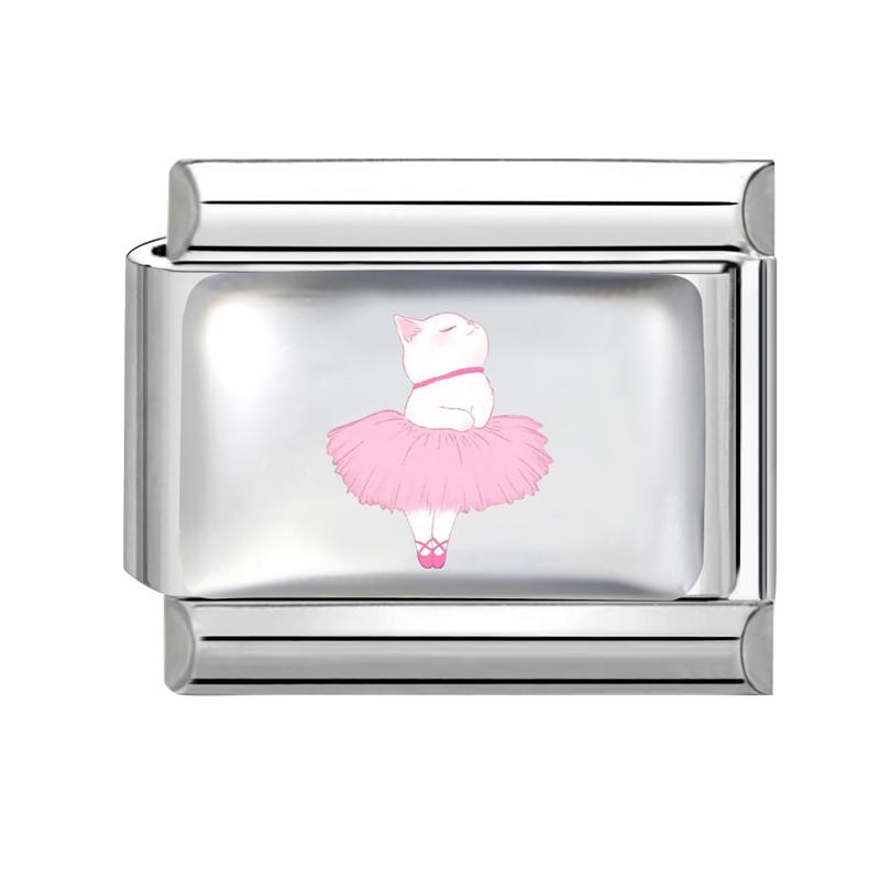 New Lovely Cat Dog Cow Fish Heart Y2K Wholesale Italian Charms Fit 9MM Stainless Steel Bracelet DIY Creative Jewelry Gifts