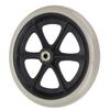 Wheelchair Wheel 8in PU Walker Caster Replacement Skidproof with Ball Bearing Grey