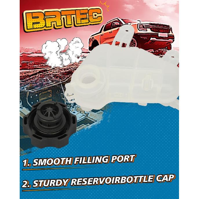 Coolant Overflow Reservoir Tank With Cap Compatible With Chevrolet Sonic 2012- # 95048411