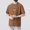 Printed Short-sleeved Bear Letters Simple Relaxed Fit Everyday Top Spring and Summer T-shirt Everyday Half-sleeved