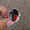 Boulder Opal Genstone Handmade 925 Sterling Silver Jewelry Ring Size 9 KKG-522