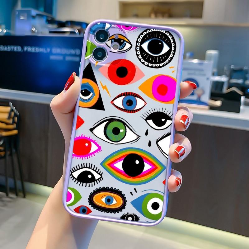 Fashion Evil eye Phone Case for iPhone 11 12 13 pro XS MAX 8 7 6 6S Plus X 5S SE 2020 XR mini