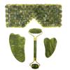Natural Xiuyu Jade Massager Eye Mask And Roller Gua Sha Set Gouache Scraper Facial Lifting Anti-Aging Massage Beauty Care Tools