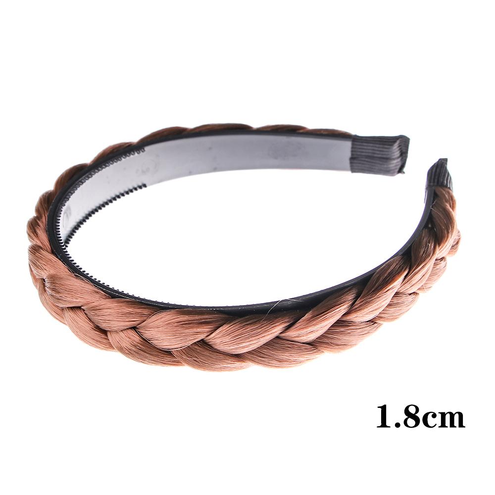 Fashion Princess Hair Accessories Women Elastic Headwear Synthetic Wig Braided Headband Twisted Wig Headband Hair Bands