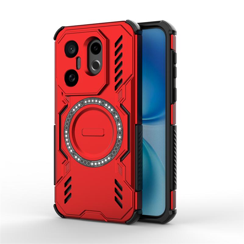 Shockproof Armor Case For Vivo X200 FE Magnetic Adsorption Wireless Charge Cover For Vivo X200 FE Case For Vivo X200 FE Case