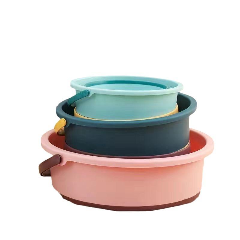 Folding Bucket Multifunctional Silicone Bucket for Car Washing Fishing Camping Water Container Collapsible Bucket