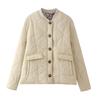 Women'S Quilted Button Cotton Clothing Fashion Comfortable Vintage Casual Jacket