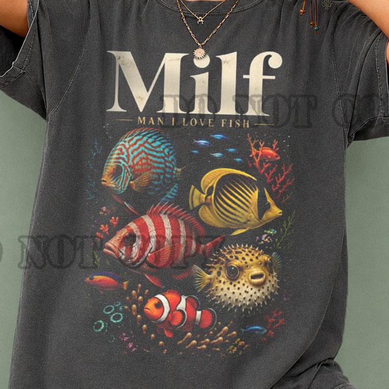 Vintage Tropical Fish Shirt, Ocean Life Graphic Tee, Retro Aquarium T Shirt, Colorful Reef Fish Tee, Marine Life Shirt, Beach Vacation Tee 3XL