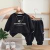 Kids Casual Long-Sleeve Set, Comfortable Daily Wear Outfits