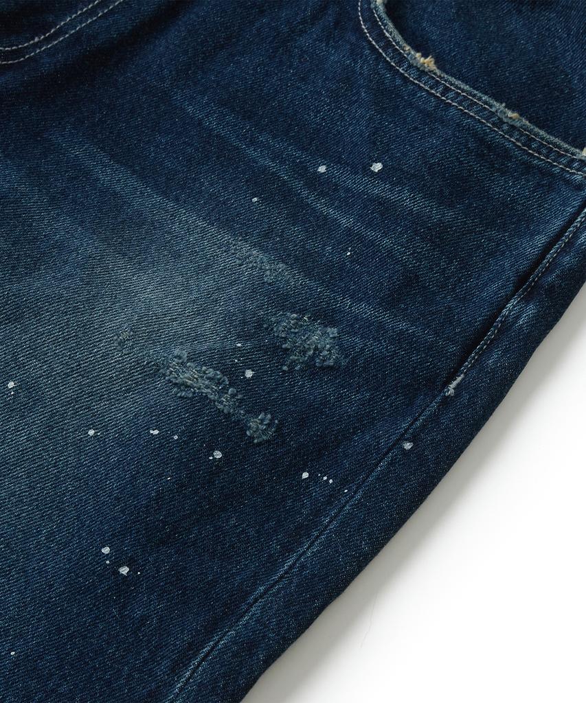 Lamolaeng Recycle Savage Denim Pants Deep Blue