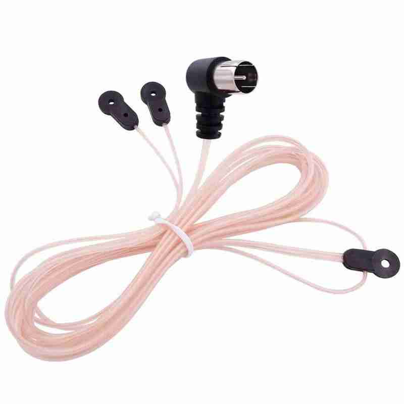 88-108MHz FM Radio Dipole Antenna, 75 Ohm Indoor HD Aerial, PAL To F Female Jack RF Coax Adapter, Solves Weak/Noisy FM Signal