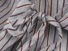 2025 Autumn Women's Slimming Double-breasted Striped Bow Shirt