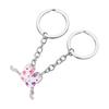 2 Pieces Cute Animal Keychain Set Magnetic Keychains Alloy Material Fashion Bag Pendant Trendy Bag Charm for Kids Girls