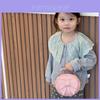 Adorable Mini Cute Bowknot Round Bag For Kids Unisex Fashionable Pu Material