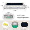 4 szt. 16LED zewnętrzne solarne światła do wkopania w ziemię wodoodporne ogrodowe dekoracje reflektory solarne podziemne lampy dziedzińcowe ścieżki tarasowe światło