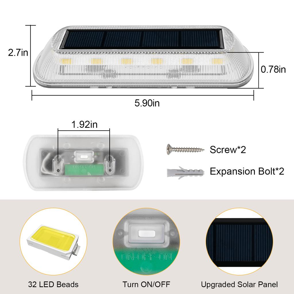 4 szt. 16LED zewnętrzne solarne światła do wkopania w ziemię wodoodporne ogrodowe dekoracje reflektory solarne podziemne lampy dziedzińcowe ścieżki tarasowe światło