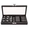Harvey Makin Dominoes, Tic Tac Toe & Dice Set - Black