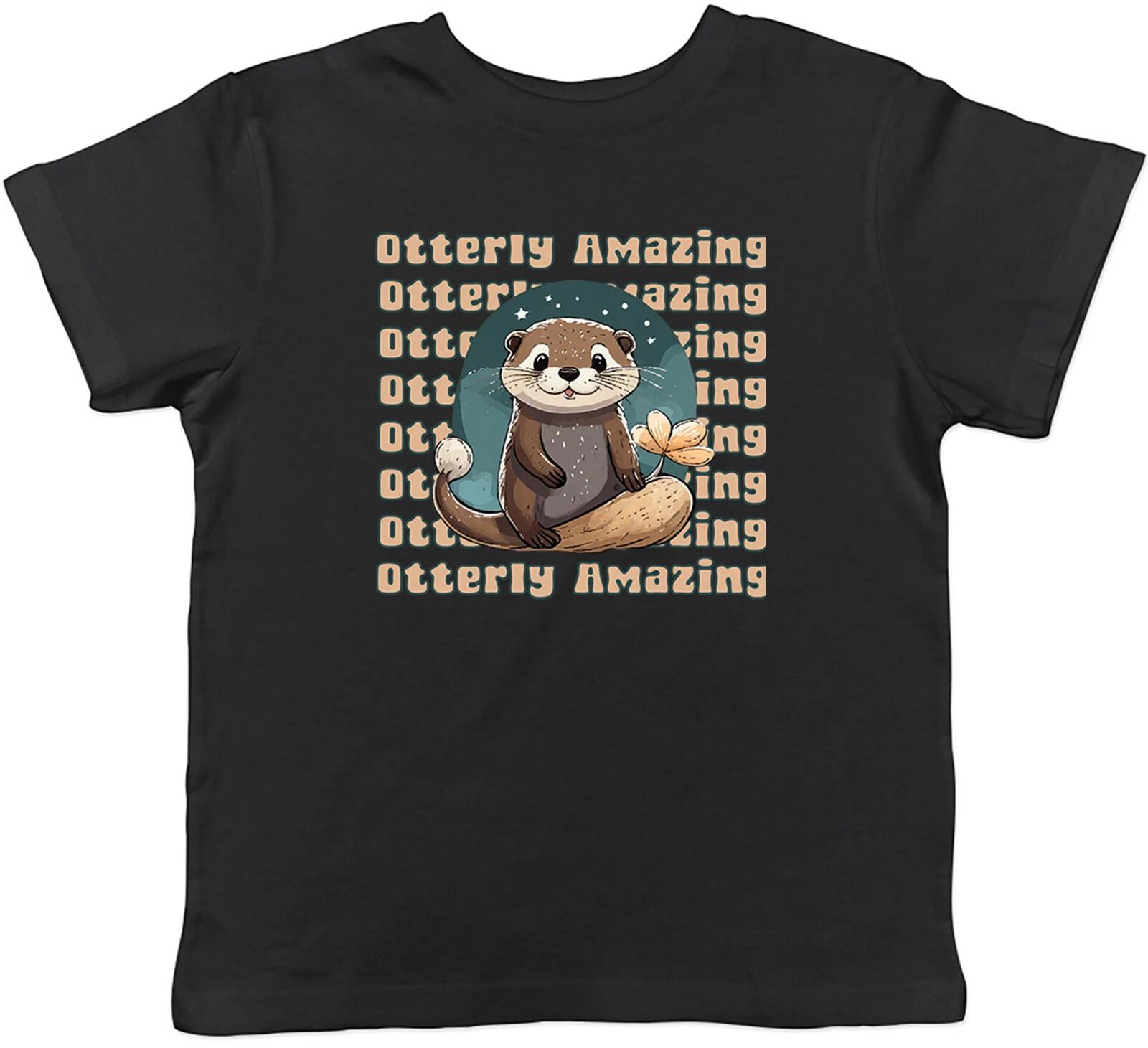 

Otterly Amazing Kids T-Shirt Love Otters Childrens Boys Girls Gift 100