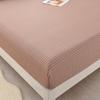 Washed Cotton Fitted Sheet featuring Elastic Bands Non Slip Adjustable Mattress Cover Printed  Pure Cotton  designed for Double King Queen
