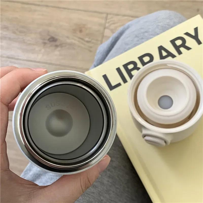 350 450ml Cute Stainless Steel Coffee Thermos Vacuum Insulated Tumbler Portable Sport Drink Water Bottle Mug