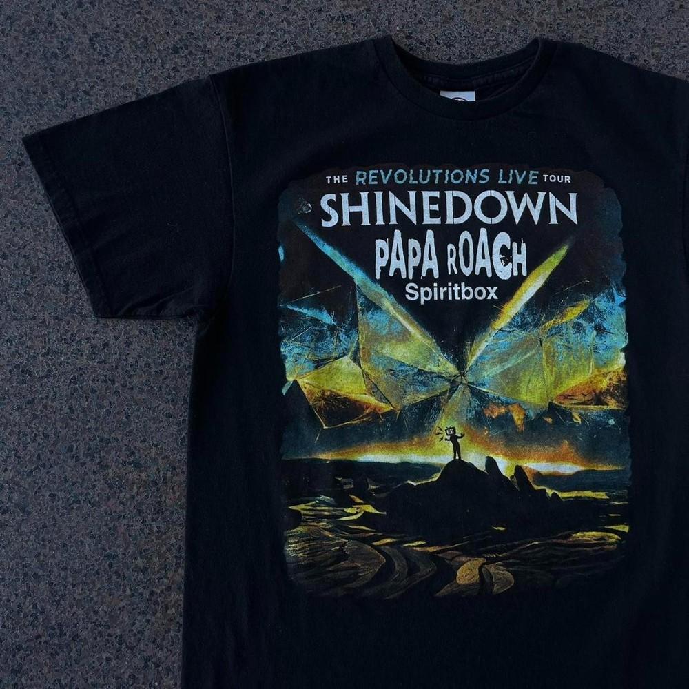 Shinedown, Papa Roach and Spiritbox Music Festival short sleeve shirt KV39631 Unisex T-Shirt XXXL