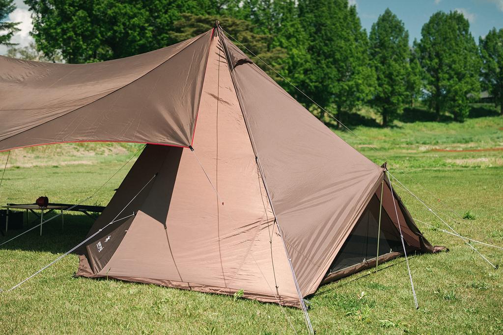 Tenda de extensão de lona limitada para o festival Snow Peak Peak 2023, primavera, 4 para 4 pessoas [edição Snow] FES-433