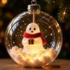 Acrylic Christmas Transparent Ball Pendant Shatterproof Ghost Pendant Ball  Halloween Decor