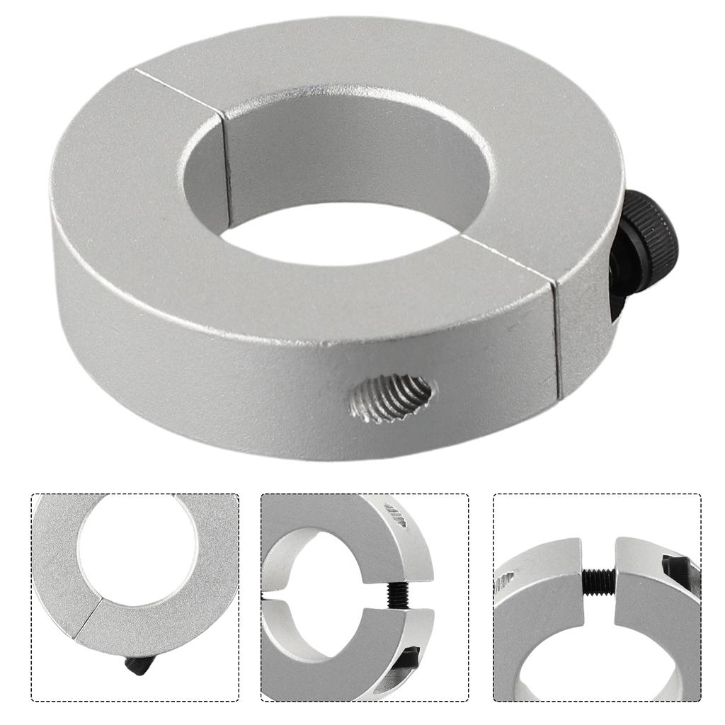 1pc Clamp Collar Double Split 6mm To 40mm Shaft Collar Clamp Type Collars Retaining Ring Double Split Setscrew Shaft Collar