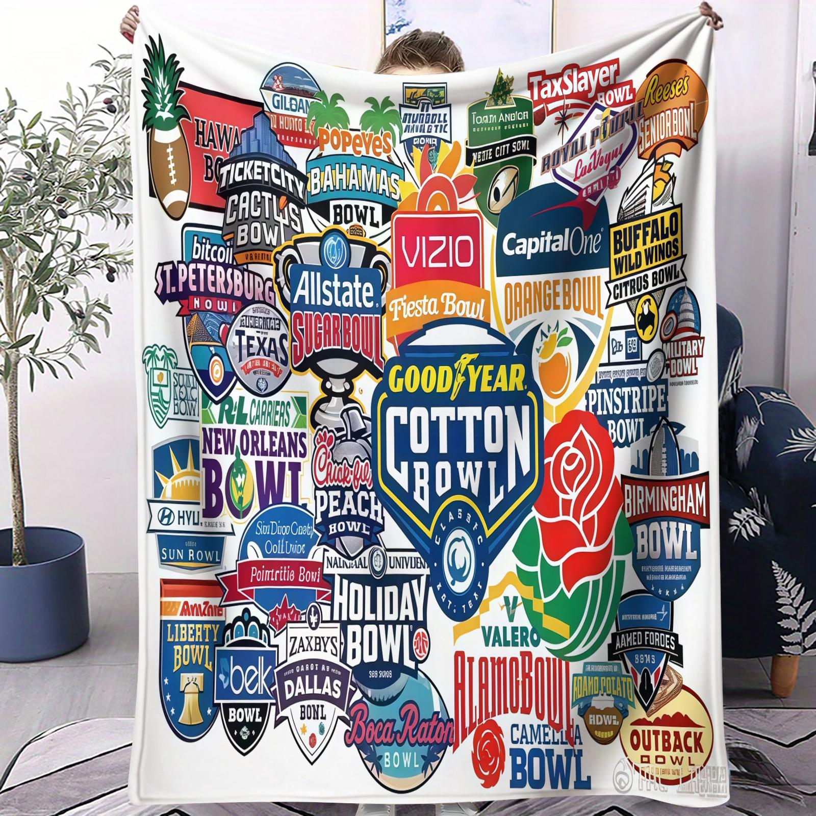 

KC Chiefs State Outline Small Cover Blanket Cozy Comfortable Fleece Throw For Bedroom Dorm Sofa Living Room Football Fans Decor 70x100cm