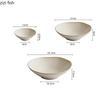 Beige Color Ceramic Bowl Irregular Dessert Bowl Soup Bowl Spaghetti Bowls Salad Bowls Deep Bowls Molecular Cooking Tableware