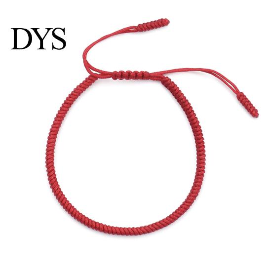 Braided Unisex Bracelet Solid Color Handmade Rope Lucky Bangle Jewelry for Party
