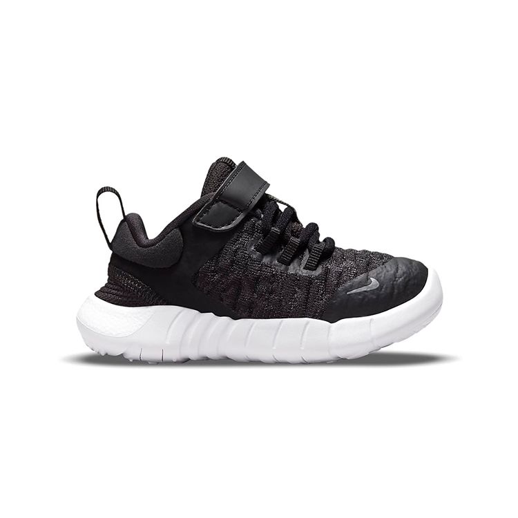 Nike Zapatillas de deporte para bebé Free RN 2021 TD en color negro, gris humo oscuro, gris humo claro y blanco CZ3997-001
