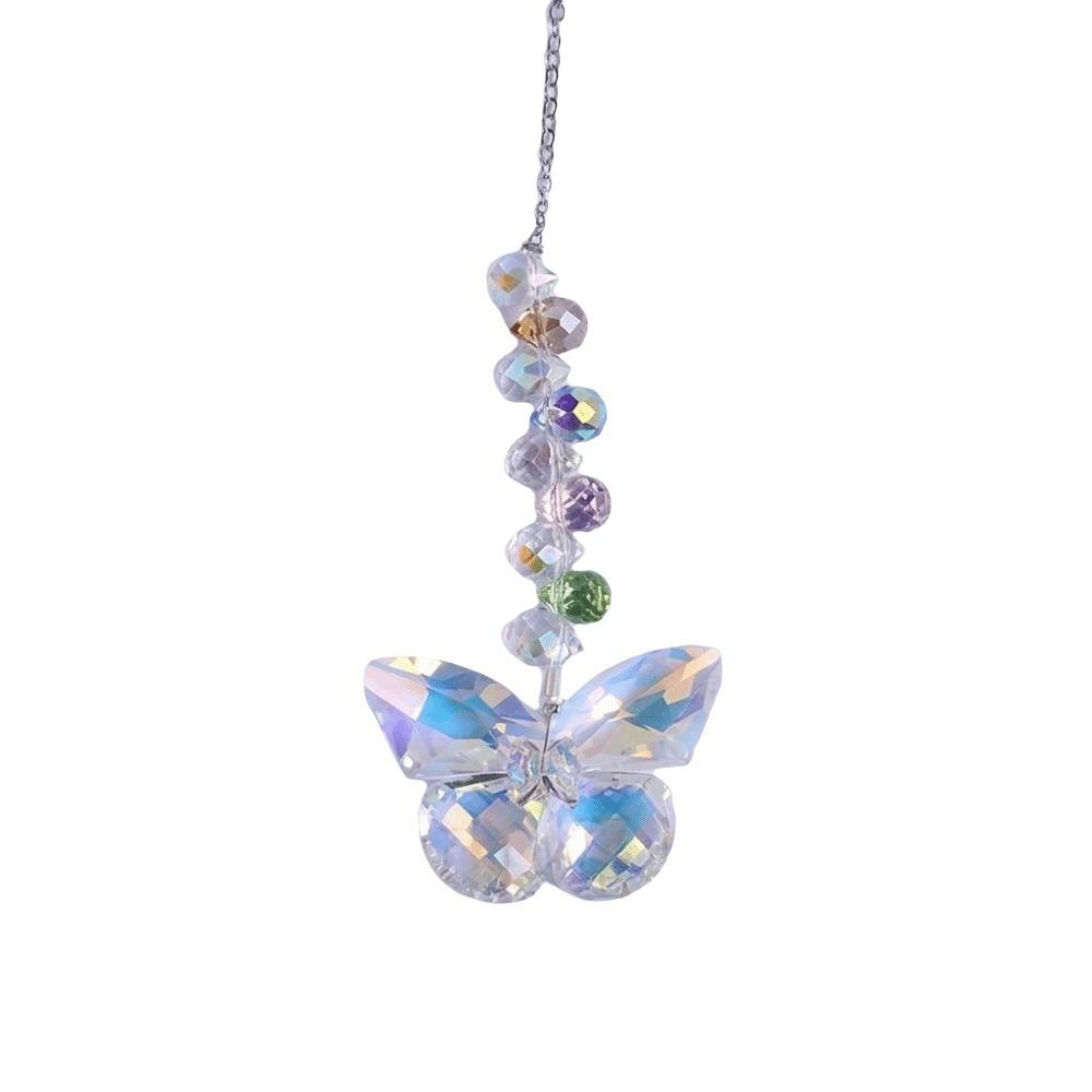Colourful Rainbow Maker Exquisite Artificial Crystal Suncatcher Flower Sun Catcher  Outdoor