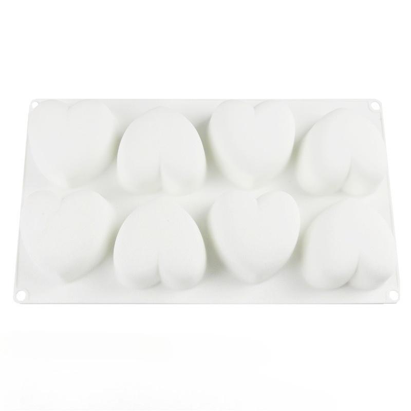 1 buc. Formă Mousse Franțuzească Formă Tort Formă Inimă 8/15/35 cu Formă Mică Silicon Inimă Ciocolată Ustensilă pentru Deserturi Coacere