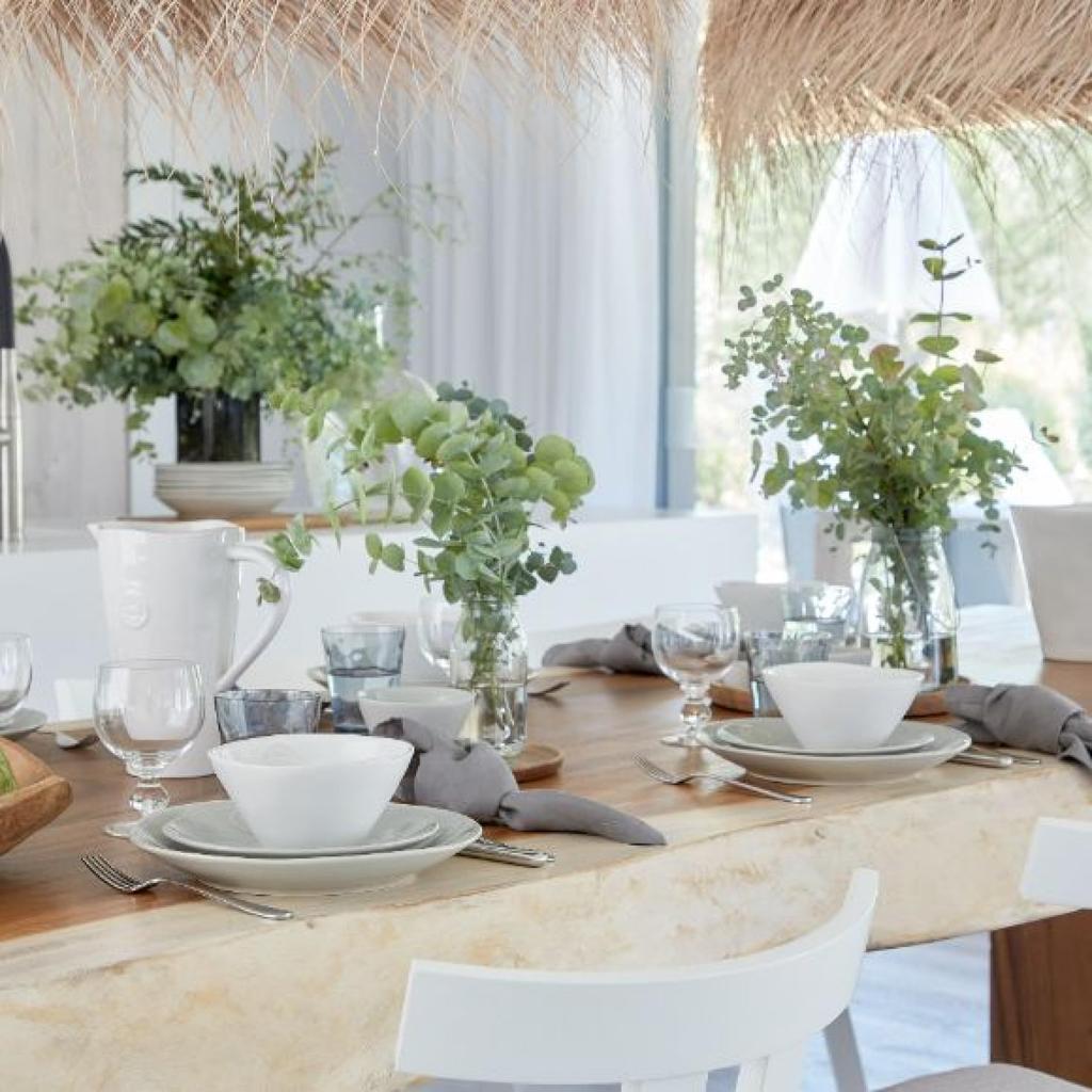 [Officially Imported] Costa Nova Mug, 360ml, White, Dishwasher and Microwave Safe, NOC121W