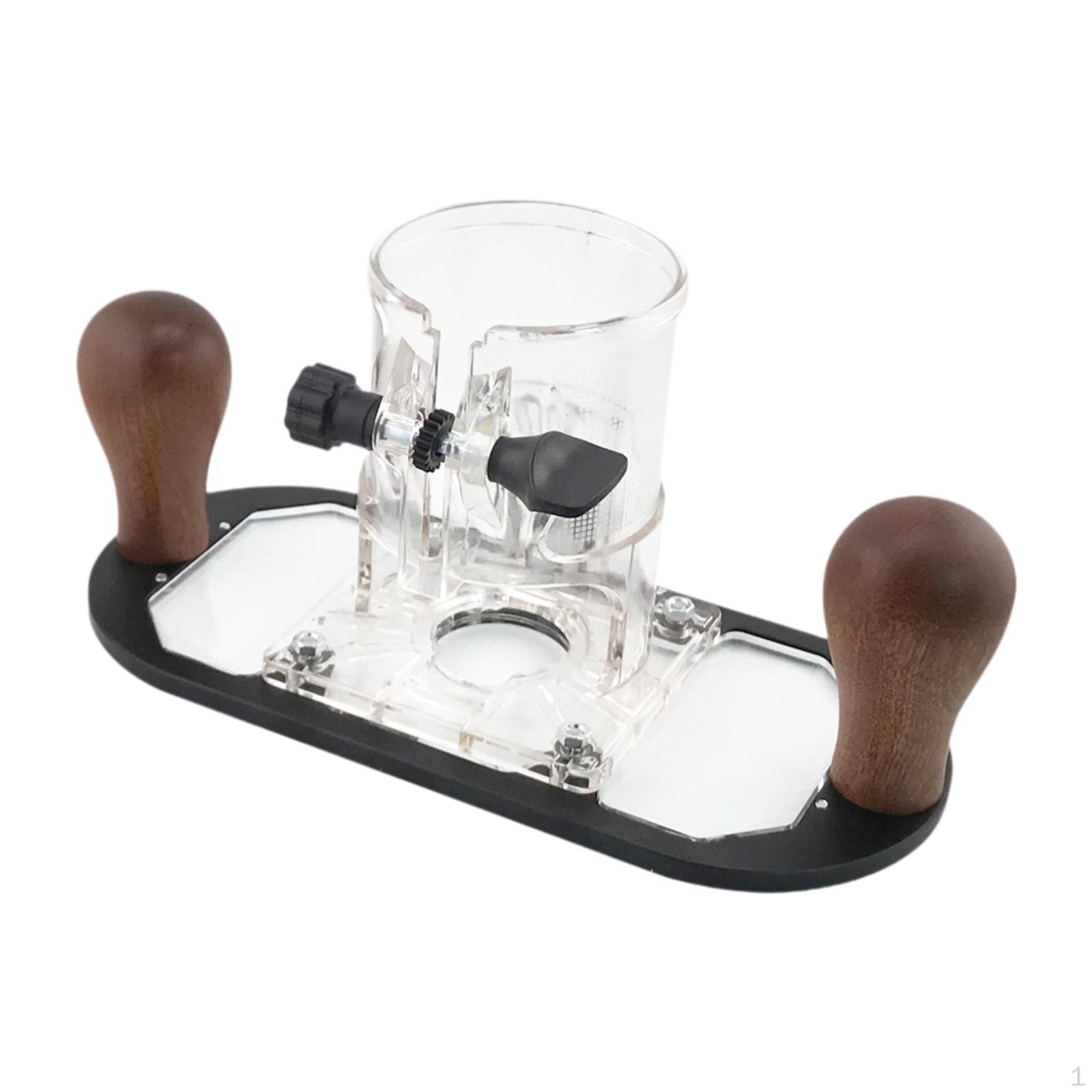 

Base for Wood Router, Trimming Machines, Mounting Accessories, Slotted Holder with Handle чёрный