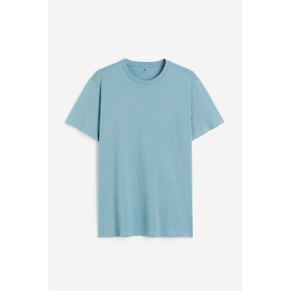

HM Regular Fit Футболка с круглым вырезом, комплект из 3 предметов, бирюзовый
