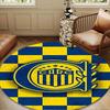 Rosario Central Crest Round mat, Anti-slip Circle Carpet Chair rug For livingroom,Bedroom, doormat home decor Gift Christmas Gifts