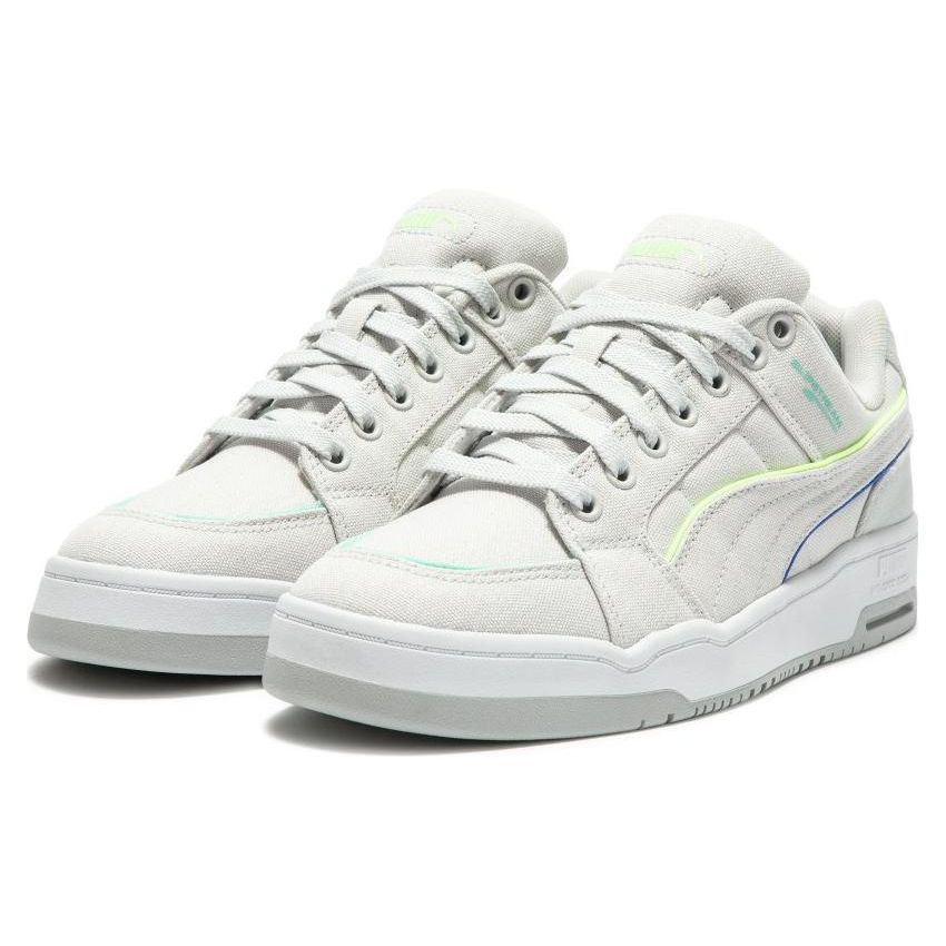 Puma Slipstream Lo Canvas Low-Top Sneakers Unisex Sneakers Gray Yellow 390123-01