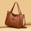 Soft Leather Shoulder Bag for Women Vintage Large Capacity Shoulder Bag