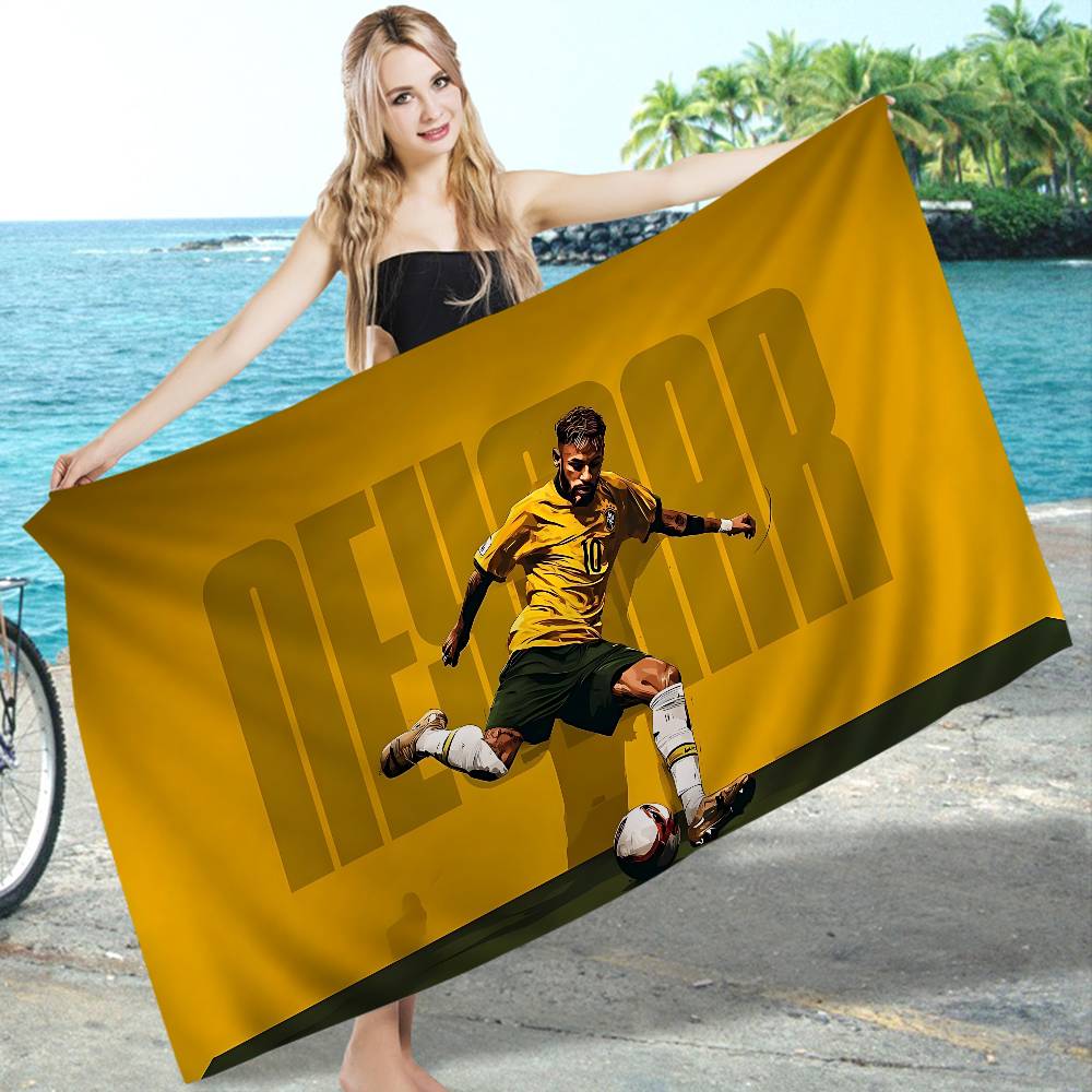 N-Neymar Jr Stella del Calcio Microfibra Telo da Spiaggia Assorbente Asciugatura Rapida Morbido Yoga Nuoto Resort Escursionismo in Montagna Asciugamano