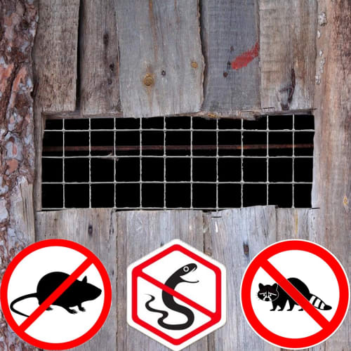 Rodent Repellent Netting, Animal-Proof Wire Mesh, 0.8mm Wire Diameter, 6mm Mesh, Rust-Resistant Galvanized Wire Fence Roll, Gardening DIY, Rodent Prev