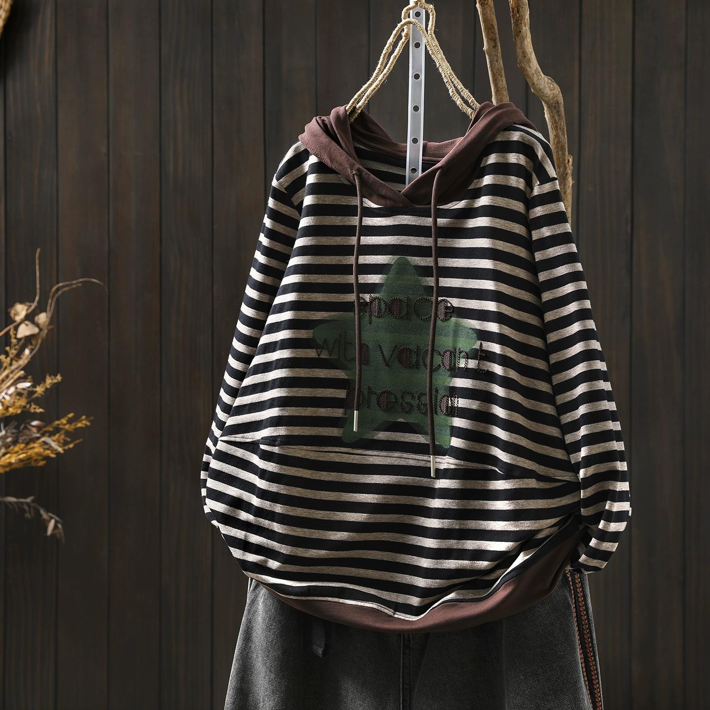 

Dimanaf Худи больших размеров 2025 Осень Однотонная Шапка Черная футболка Женская С длинным рукавом Свободные Топы Футболки One Size